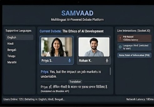 Samvaad – Multilingual AI-Powered Debate Platform
